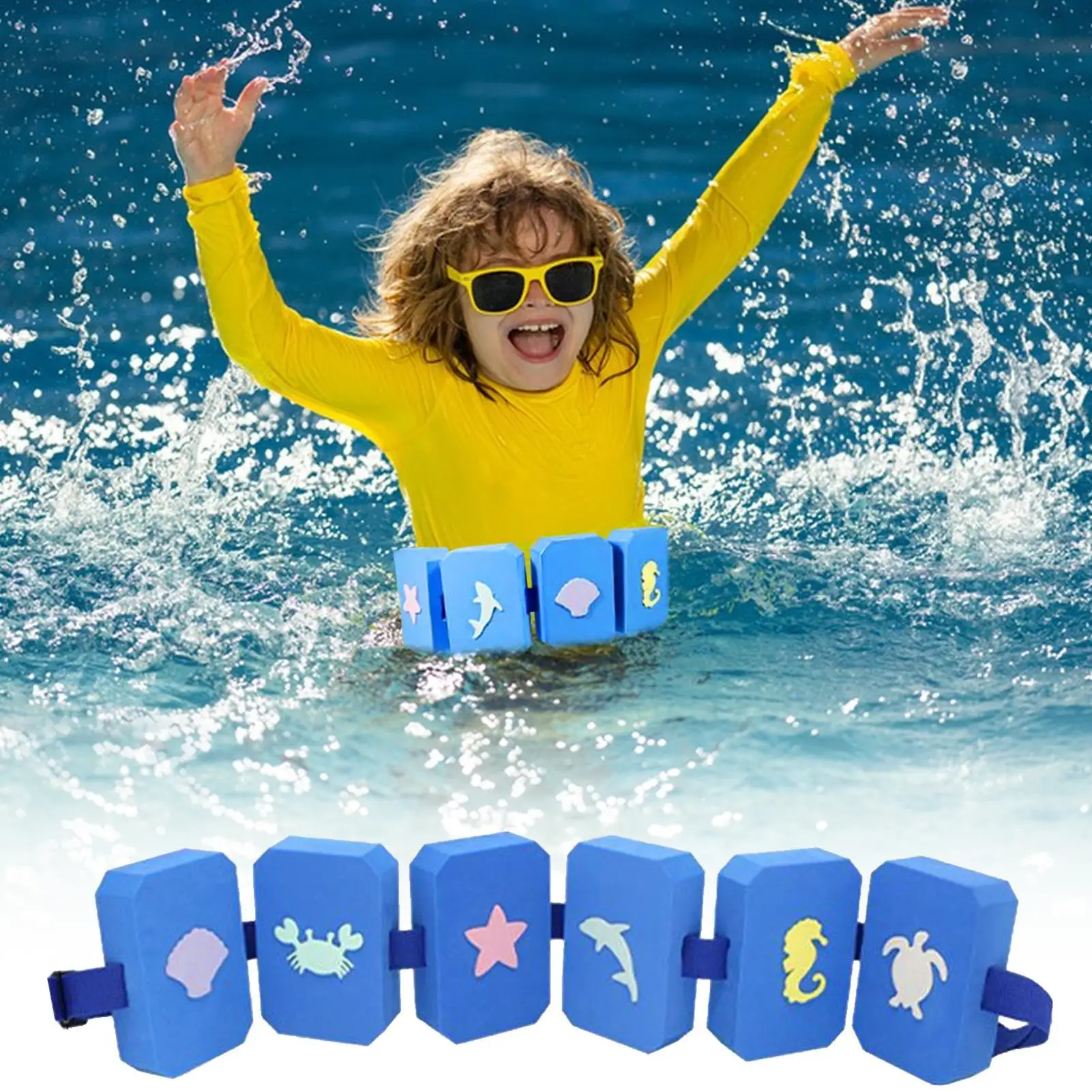 

Пояс для плавания, водный вспомогательный пояс для плавания, пена EVA, водная аэробика, аква-бег, бассейн, тренировочные инструменты для подростков