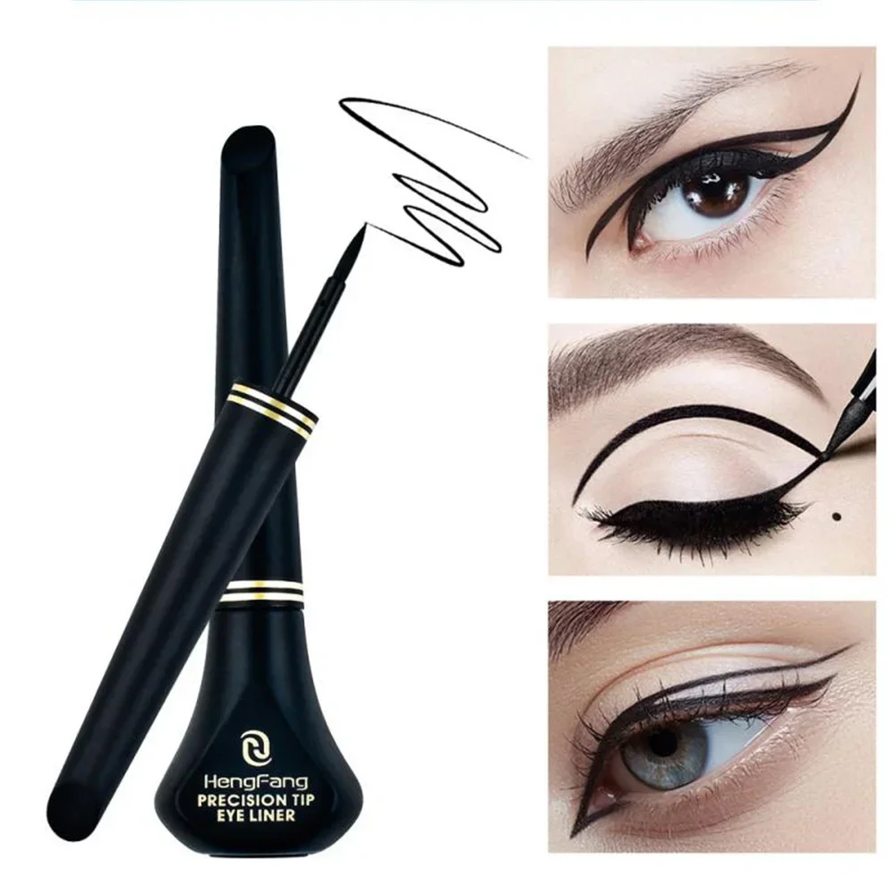 Liquid Eyeliner Black Smooth Eye Liner Pencil Waterproof Natural Long Lasting Quick Dry Non-Smudging Cosmetics Makeup