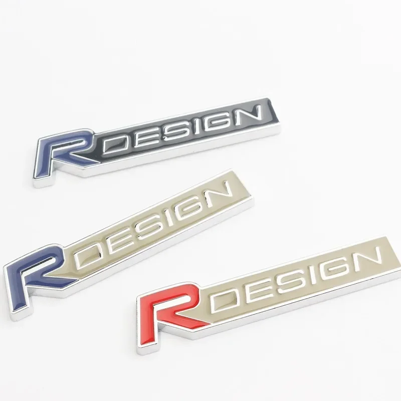 3D Metal RDESIGN Logo Rear Trunk Emblem Badge Sticker For Volvo R Design XC90 S60 XC60 V70 S80 S40 V50 V40 V60 C30 S60 XC70 V90