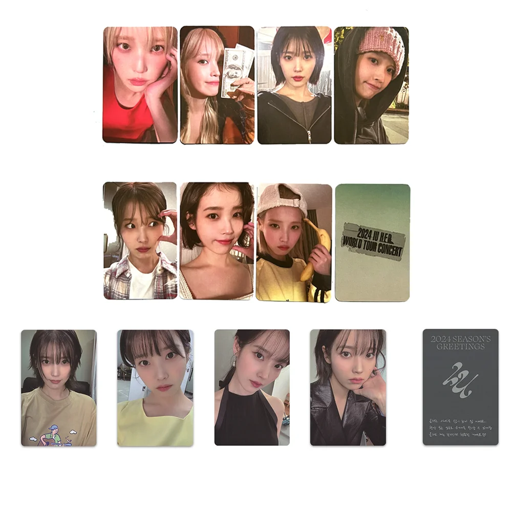 KPOP IU 2024 Season's Greetings Photo Card LeeJiEun H.E.R.E.H World Tour Concert Special Card Singer IU Fans Collection Gift