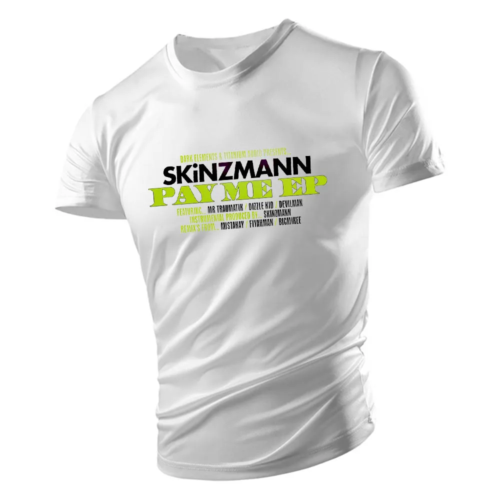2023 New Men's round Neck T-Shirt Fashion Casual Design Customizable Hand-Painted Unique Style Clothing