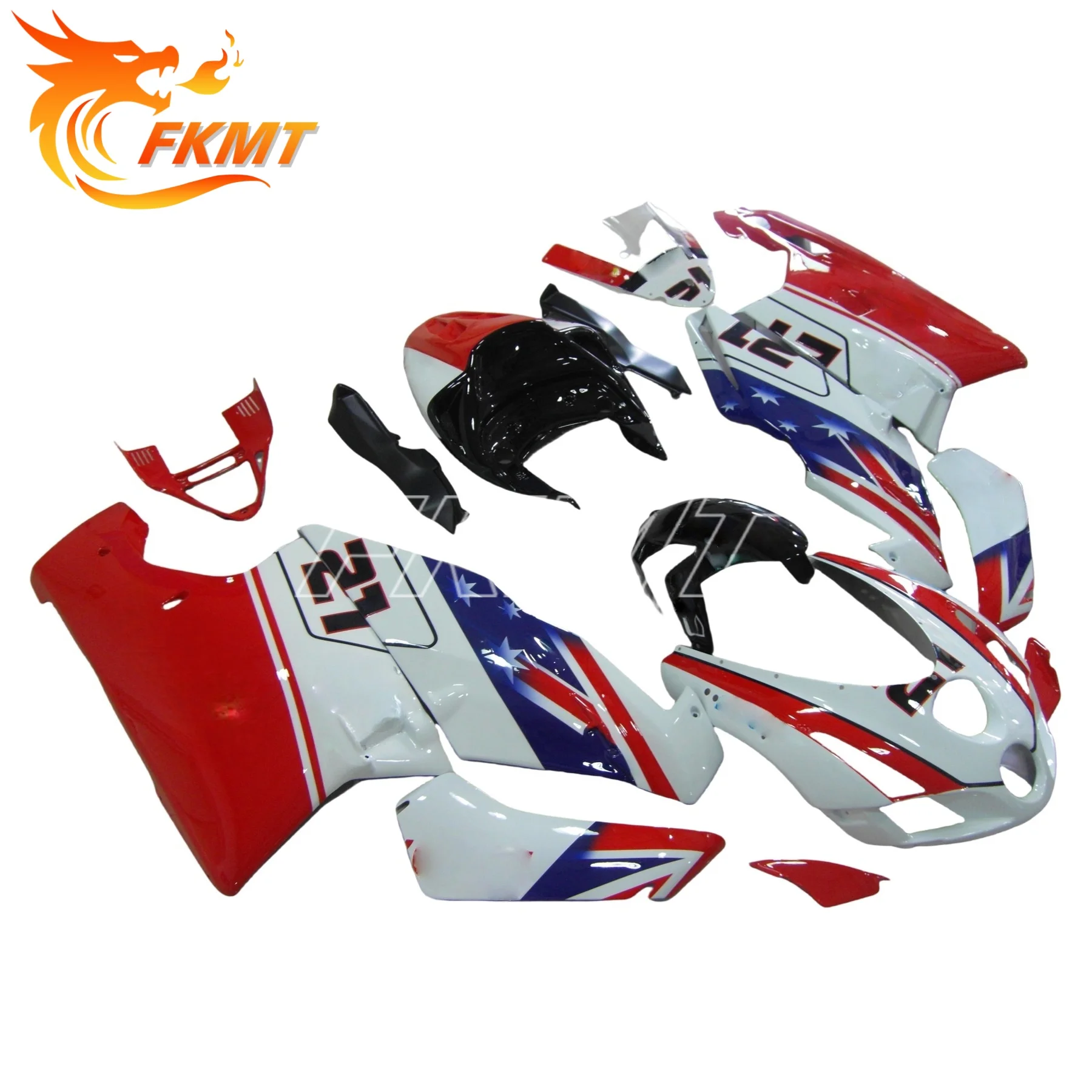 يصلح ل دوكاتي 749 2003-2006 الهدايا المجمعة 999 03 04 05 06 دراجة نارية رئيس تخصيص هيكل السيارة Fairings #2