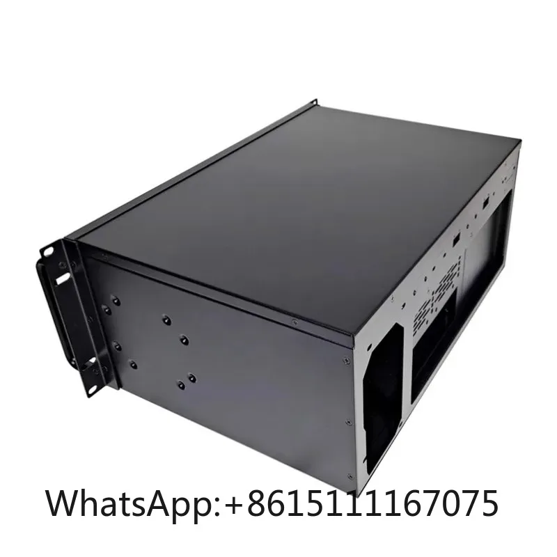 4U Rack Mount Industrial PC Chassis 250mm Ultra Short Depth Fit 24*24 Motherboard Industrial Control Host Case