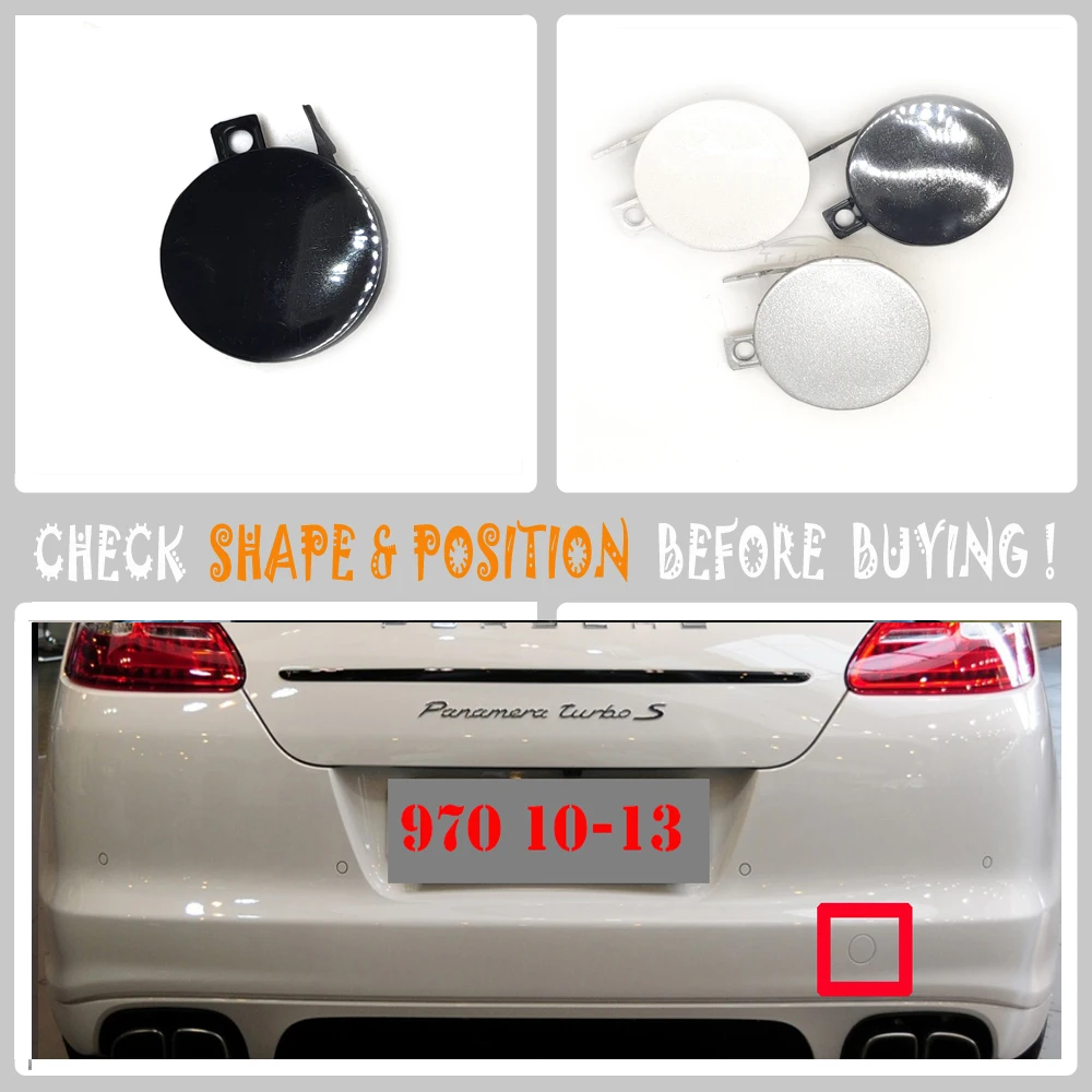 

Fit 10-13 Porsche Panamera 970 Base GTS Turbo Sport S 3.0L 3.6L 4.8L REAR TOW EYE CAP COVER 97050580300