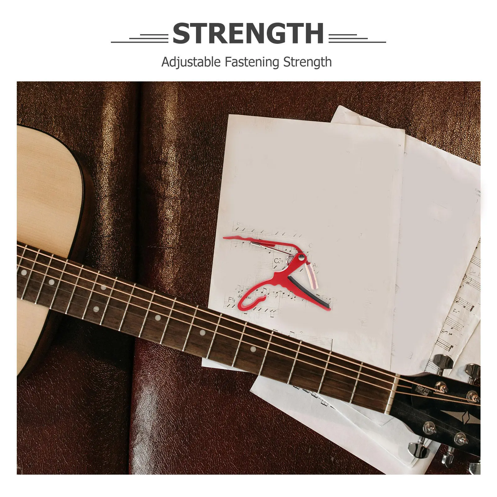 Universal Guitar Capo Aluminum Alloy Quick Release Heavy Duty Adjustable Width for Acoustic Electric Bass Guitar Stable Tuning