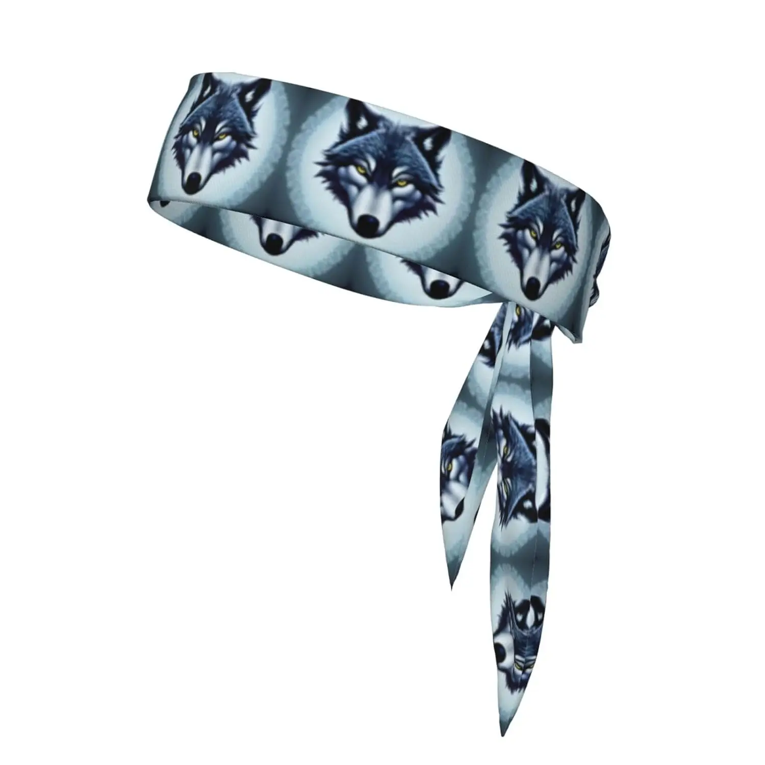 

Fierce wolf head Prints Quality Headbands,Sports Head Tie,Headband for Men and Women,Hair Band for Yoga
