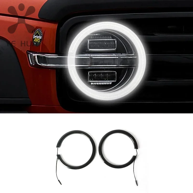 Great Wall GWM WEY TANK 300 Tank 300 Jungle Eye Dynamic Constant Light LED Ring Headlight Aperture Modification Accessories