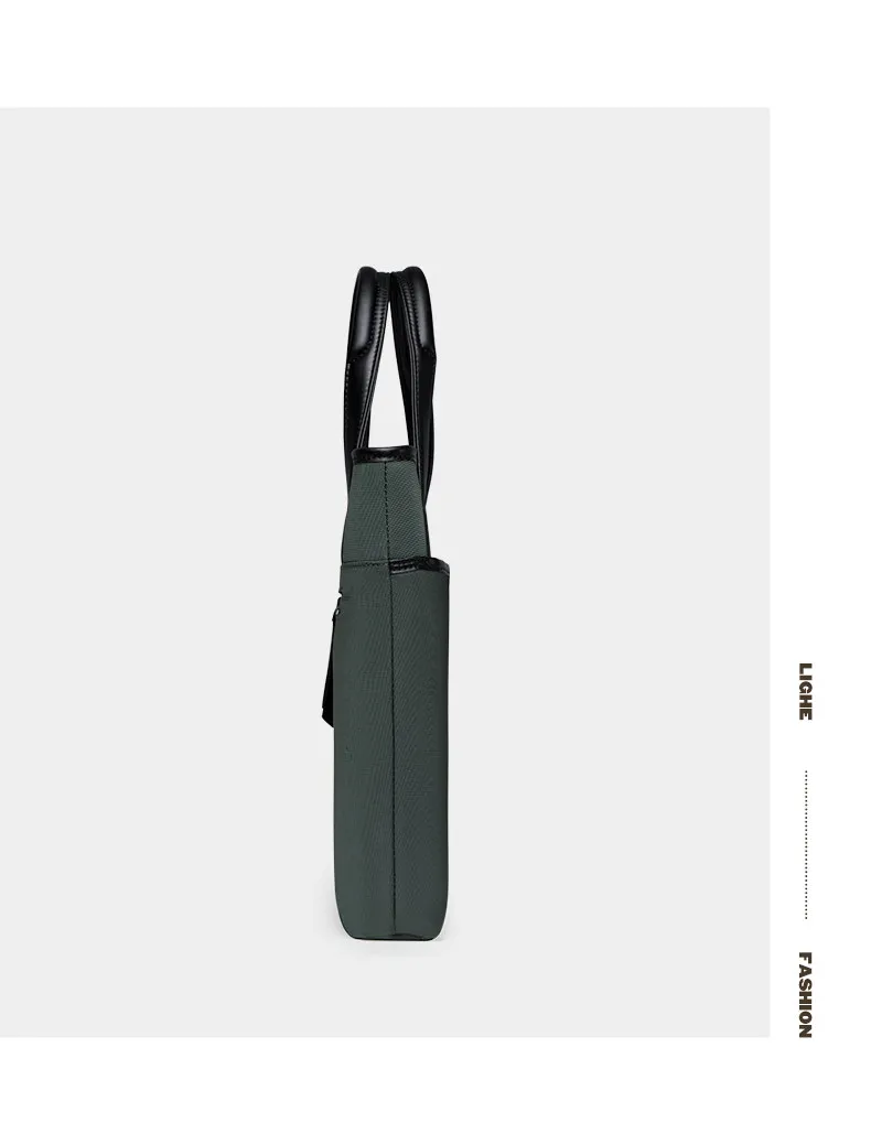 Men's Business Briefcase Wear-Resistant Laptop Notebook Computer Bag Document Handbag for Office Commuting Travel