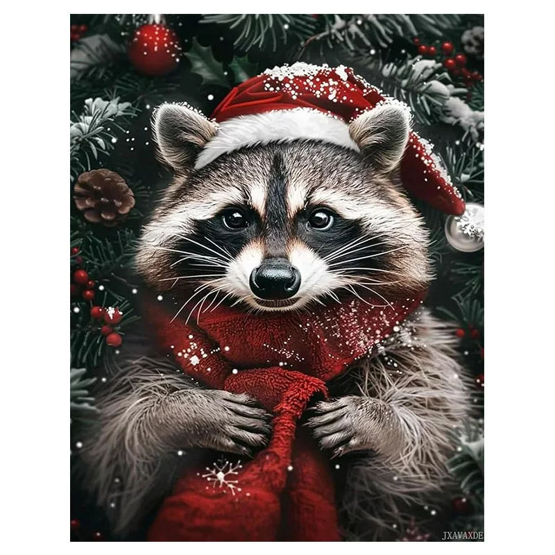 AB Drill Adult Diamond Painting Kit Christmas Cute Bear Pattern Rhinestone Art Painting Set Christmas Decoration Painting Gift