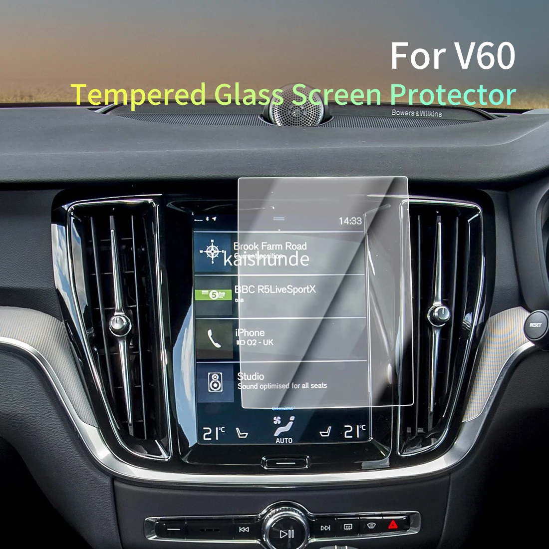 

Car Stickers Meters Protector For25 Volvo V60 Tempered Glass Protective Film Display Navigation Vehicle