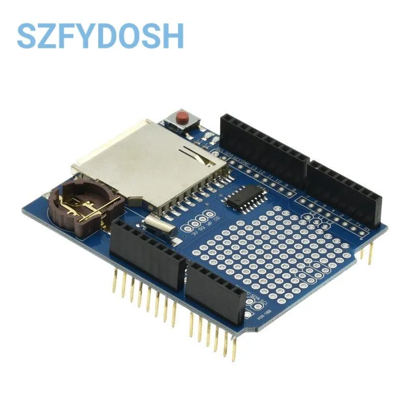 Módulo Data Logger para cartão SD UNO, Logging Recorder Shield V1.0, XD-204