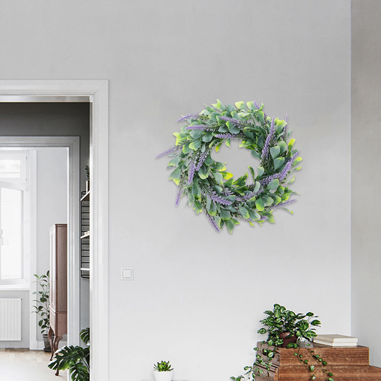 

Lavender Wreath Decorative Hanging Garland Door Wall Hanging Wreath Home Decor Photography Prop Gift Idea Lavender Garland