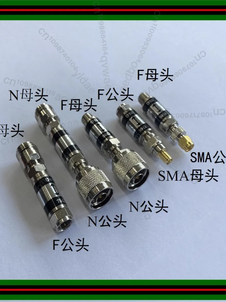 

Impedance Converter 50-75 F Head RF Converter N Revolution N Female Head F Head Network Analyzer Adapter