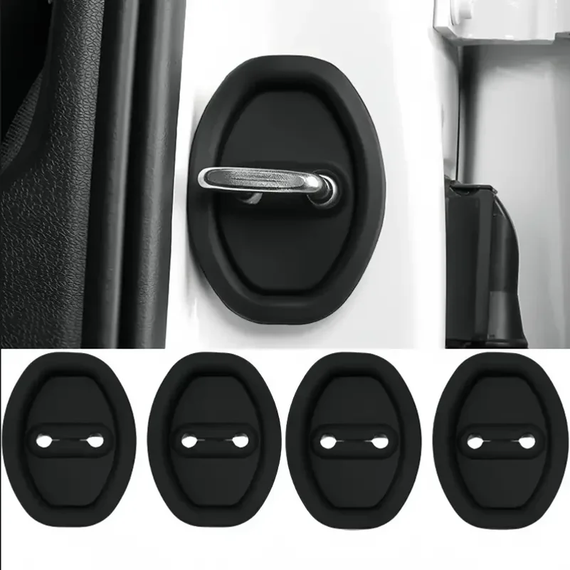 4PCS General Motors Door Lock Rubber Sleeve Protective Pad Door Shock Absorption Buffer Anti-collision Paste
