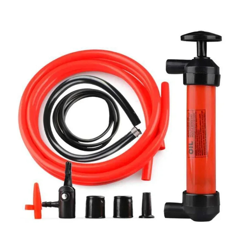 Portable Manual Oil Pump Tube Car Hose Liquid Gas Transfer Sucker Suction Oil Change Hand Syringe Fuel Extractor Vacuum Pump