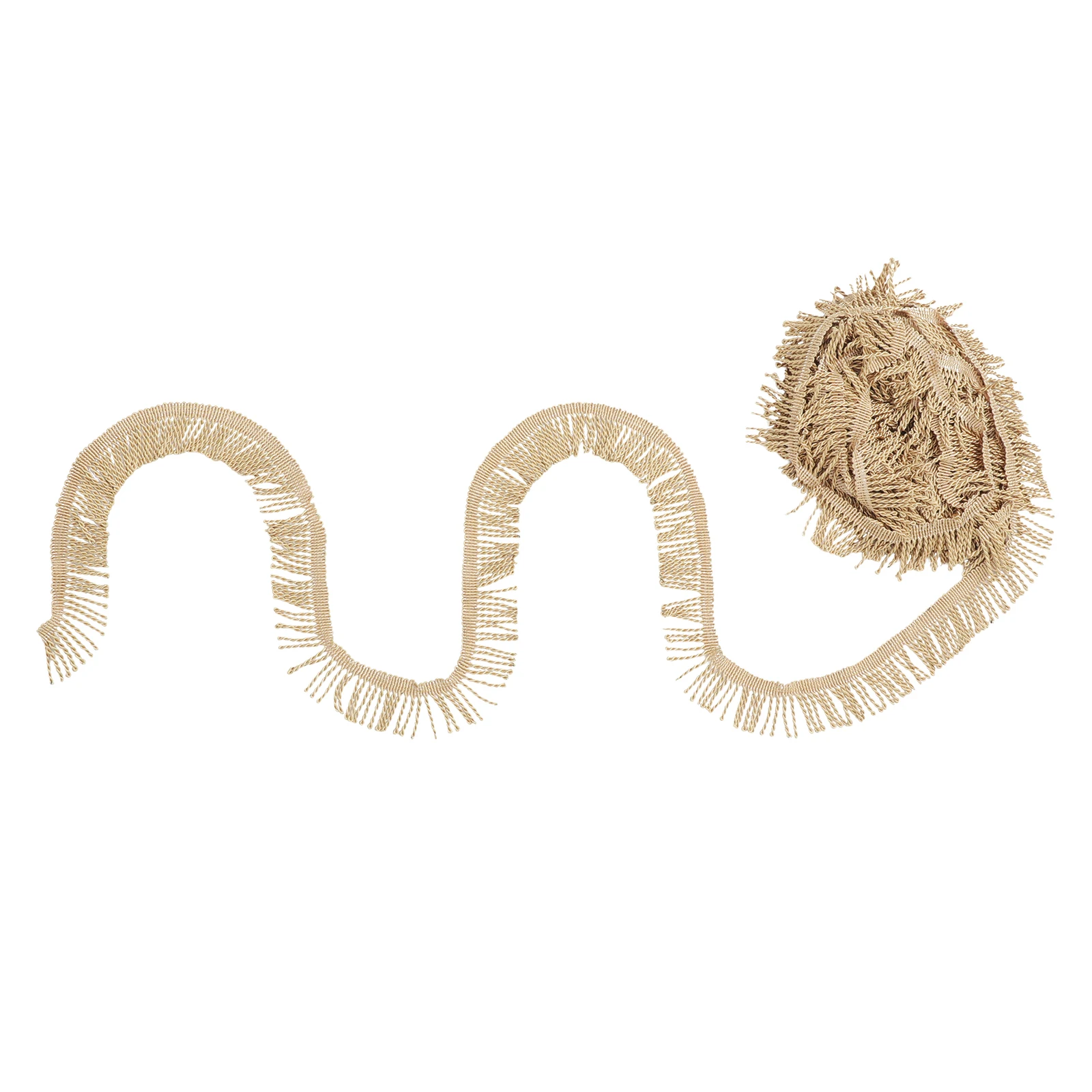 

Gold Trim Fringe Decorative Polyester Tassel Trim For Diy Home Decor Sofa Curtains Sewing Projects Chainette Fringe