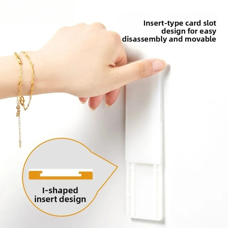 Self-Adhesive Power Strip Organizer (1-5 Pack) - Plastic Cable Management Holder with Sliding Rail for Home Wire Socket