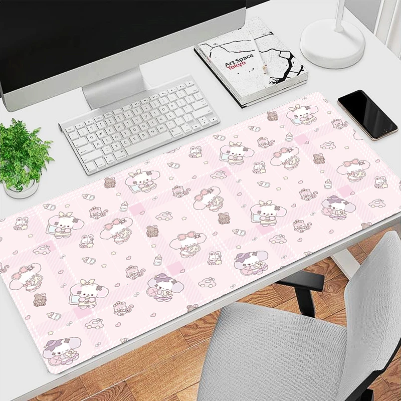 Pink Cute Dog Mouse Pad Office PC Anime Cartoon Game Cabinet Keyboard Mousepad Laptop Gaming Accessories Kawaii Desk Mat Carpet