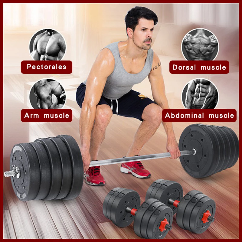 Professional weight lifting gym training cement weight 10KG barbell pieces