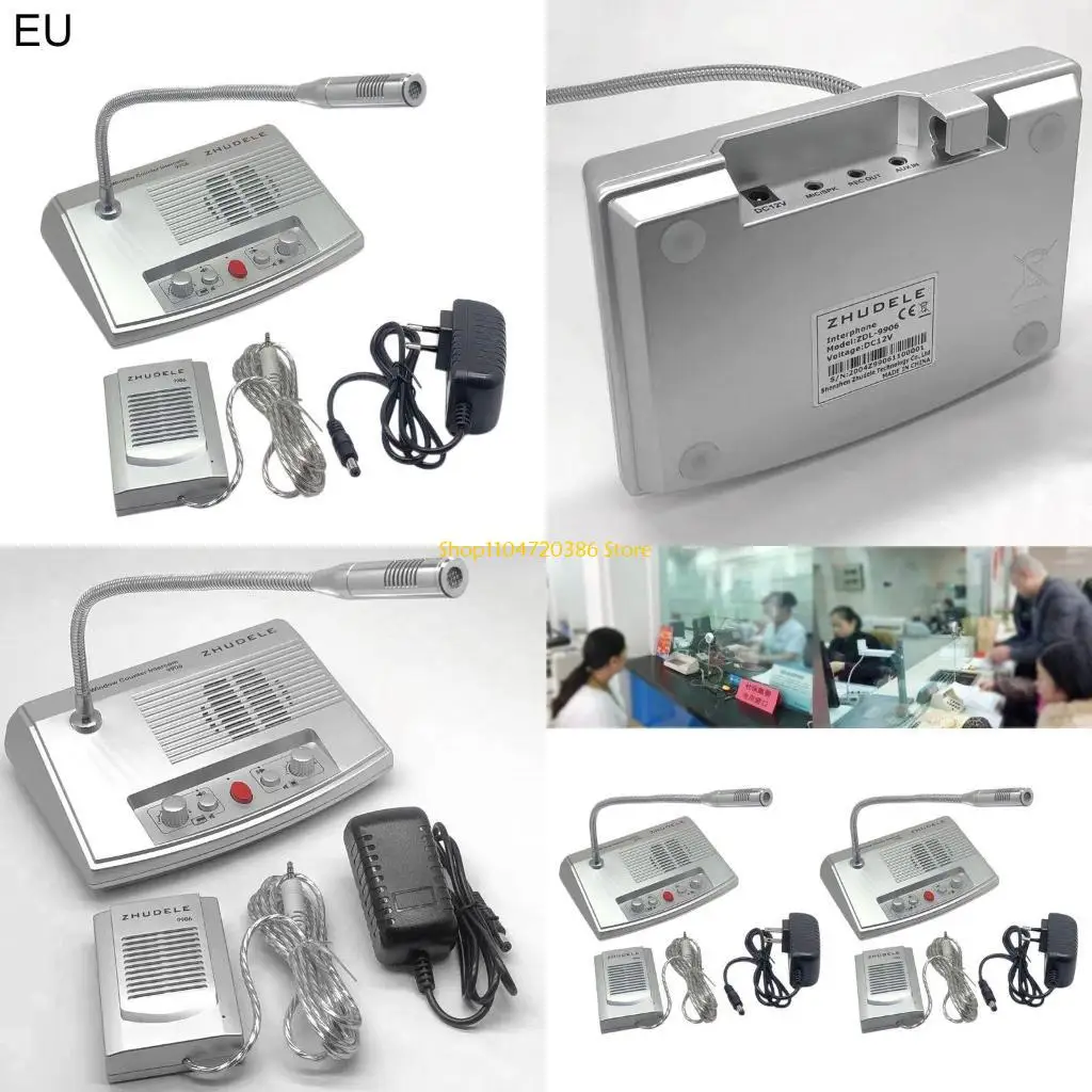 K0EA Window Intercom System Counter Interphone Zero-touch Station Ticket Window