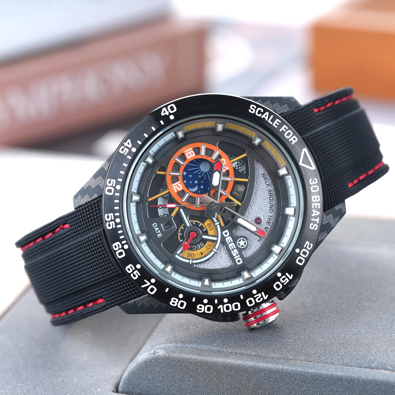 Deesio Men's Automatic Mechani - Skeleton Mechanical Watch ulasan dan harga
