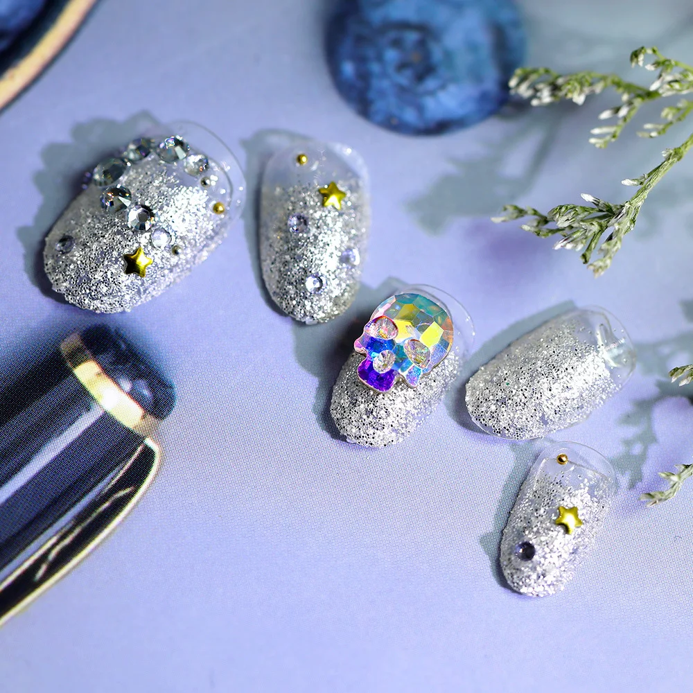 VDD 81-118 Großhandel 1440 Stück Glasrhinestones Kristall AB Flache Rückseite Glänzende Strass-Steine für DIY-Handwerk Nagelkunst-Zubehör – Detail 6