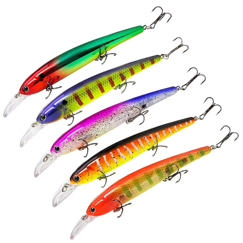 Deep Walleye Trolling Lure Wobbler Floating Crankbait Bandit Minnow Bass Pike Bait Depth 3-8M Saltwater Fishing 145mm 16.8g