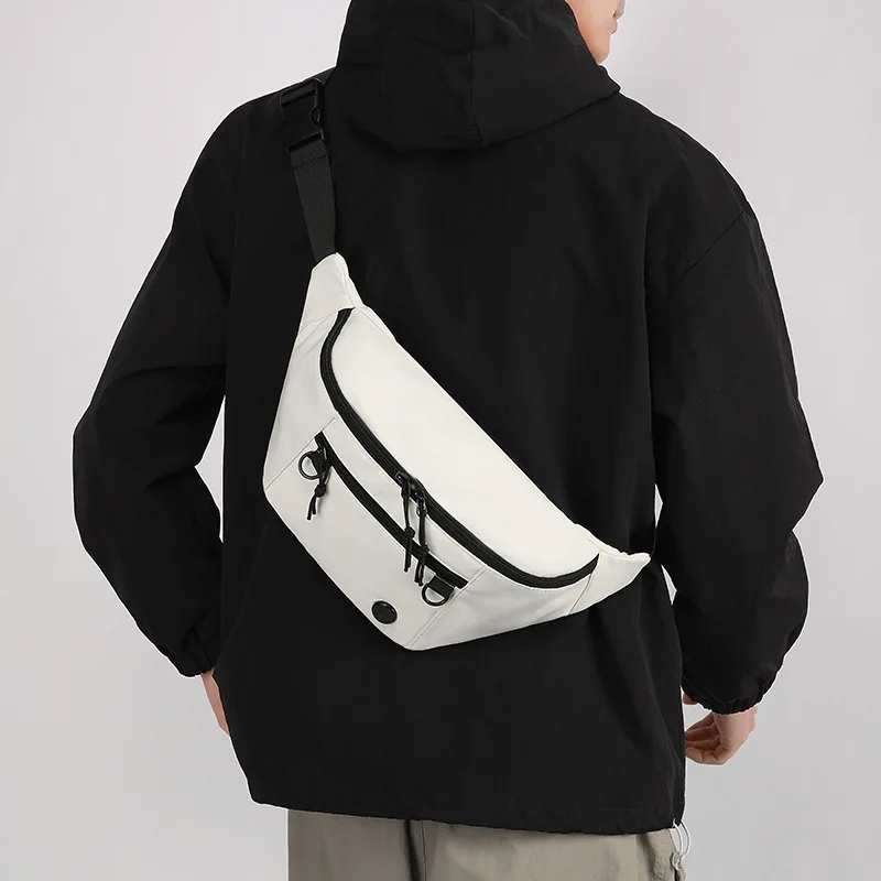 

2025 Trendy Japanese - Style Couple's Bag, Casual & Solid - Color, Large - Capacity Chest Bag, Crossbody for College Students