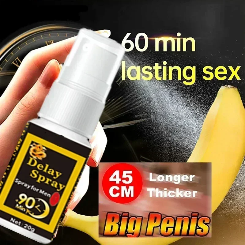 Male Sex Delay Spray For Men External Use Anti Premature Ejaculation Lasting Prolong 60 Minutes Products Penis Enlargement Oils