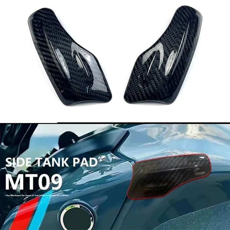 

Applicable to Yamaha MT-09 Mt09 MT09 MT 09 2021-2023 Carbon Fiber Fuel Tank Protective Cover Motorcycle Accessories Shell Decora