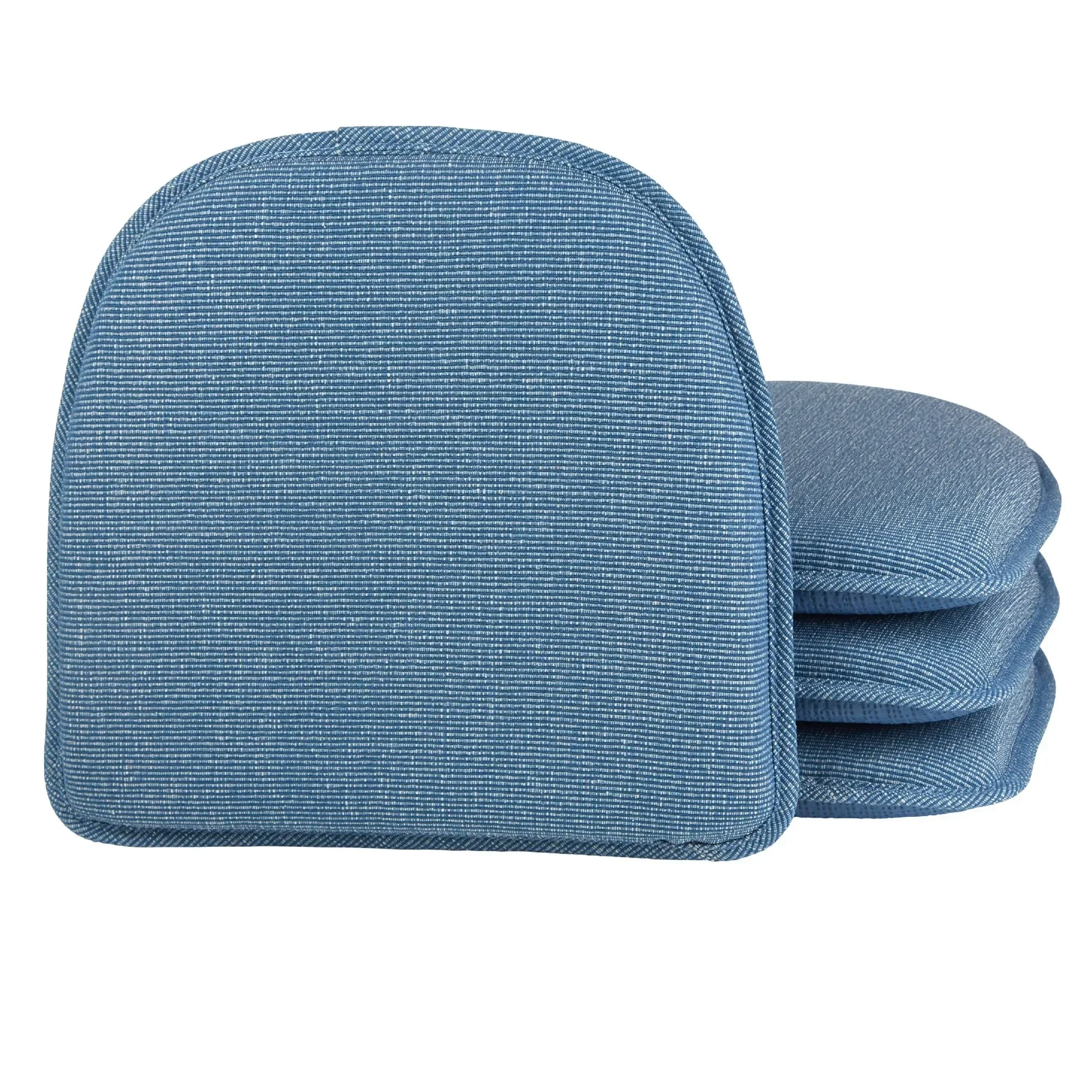 

Non-Slip Chair Cushions, Set of 4, 16x15 Inch, Modern Home/Office Dining Chairs Decor, Washable Cotton-Polyester Blend