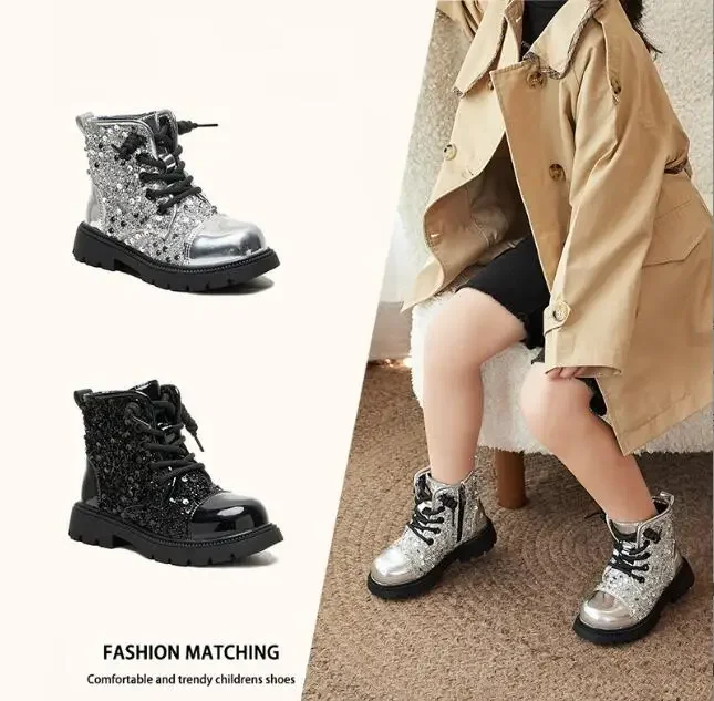 נעלי אופנה ילדים בנות בנות בסגנון בריטי נגד החלקה ללבוש נעלי ספורט קצרים לילדים נעלי ספורט מזדמנים