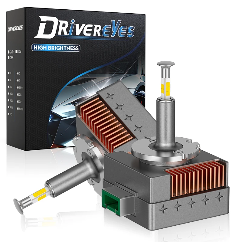

D SERIES D3S LED Car Headlights Bulbs 360 CSP D1S D3S D8S D1R D3R Turbo Lights 6000K 70W Auto Lamp Plug&Play HID Conversion Kit