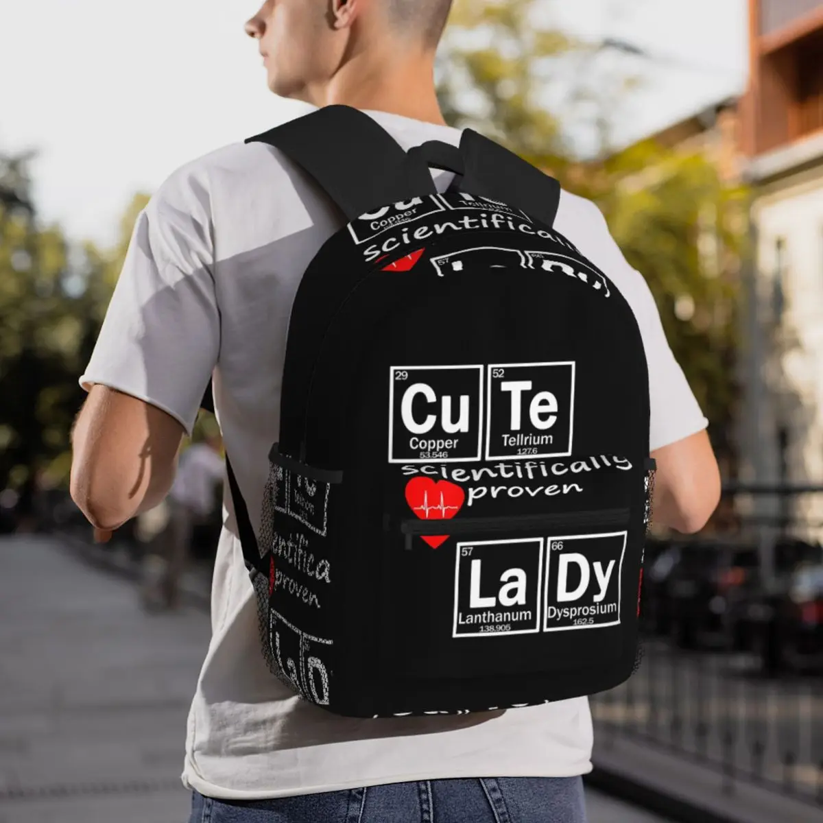 Elements Periodic Table Science Chemistry Chemical Backpack Daypack Large Capacity Kids BookBag School Bag Shoulder Bags