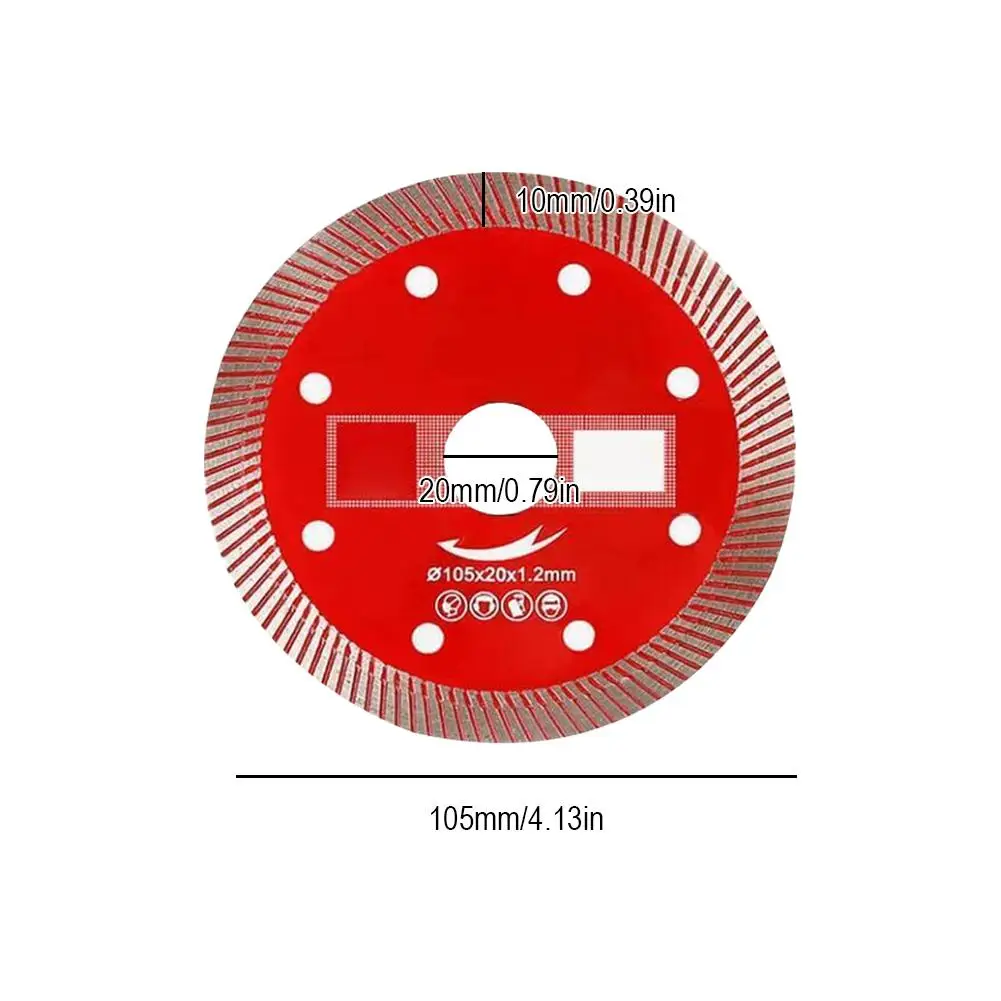 Tile Cutter Ultra-fine Corrugated Tile Cutting Discs Diamond Dry Cutting Disc Stoneware Discs For Machine Angle Grinder