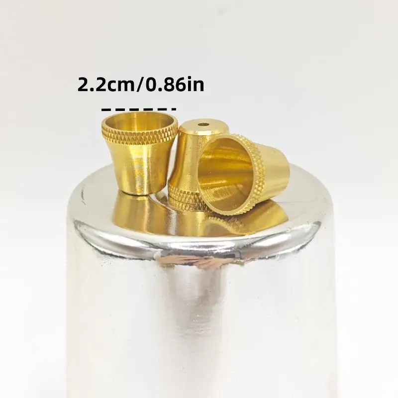 Multifunctional Brass Handheld Tobacco Cigarette Filter Small Dual Purpose Pipe for Travel Home Daily Use