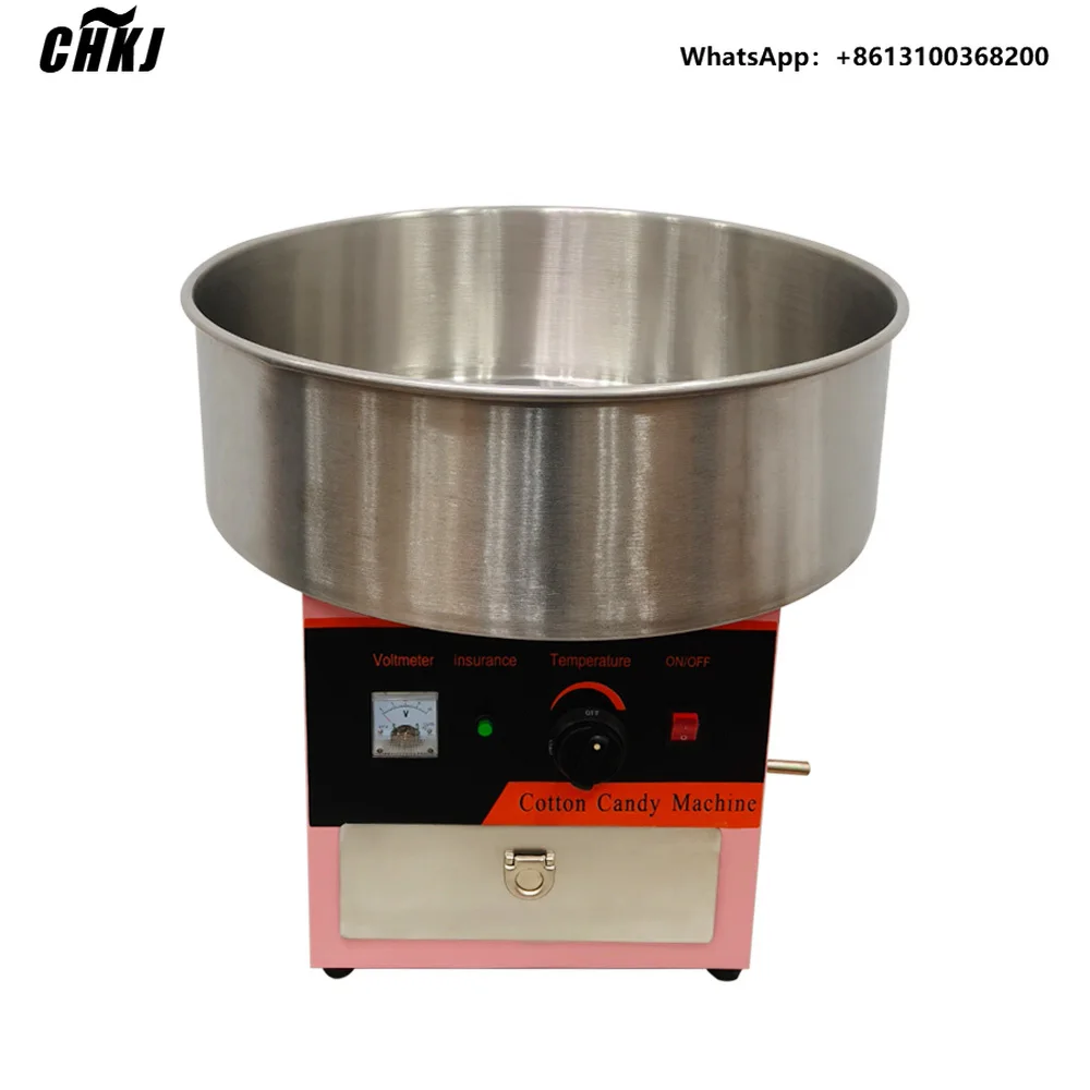 CHKJ MH500 Gas Cotton Candy Machine Professional Commercial Sugar Floss Maker with Stainless Steel Bowl