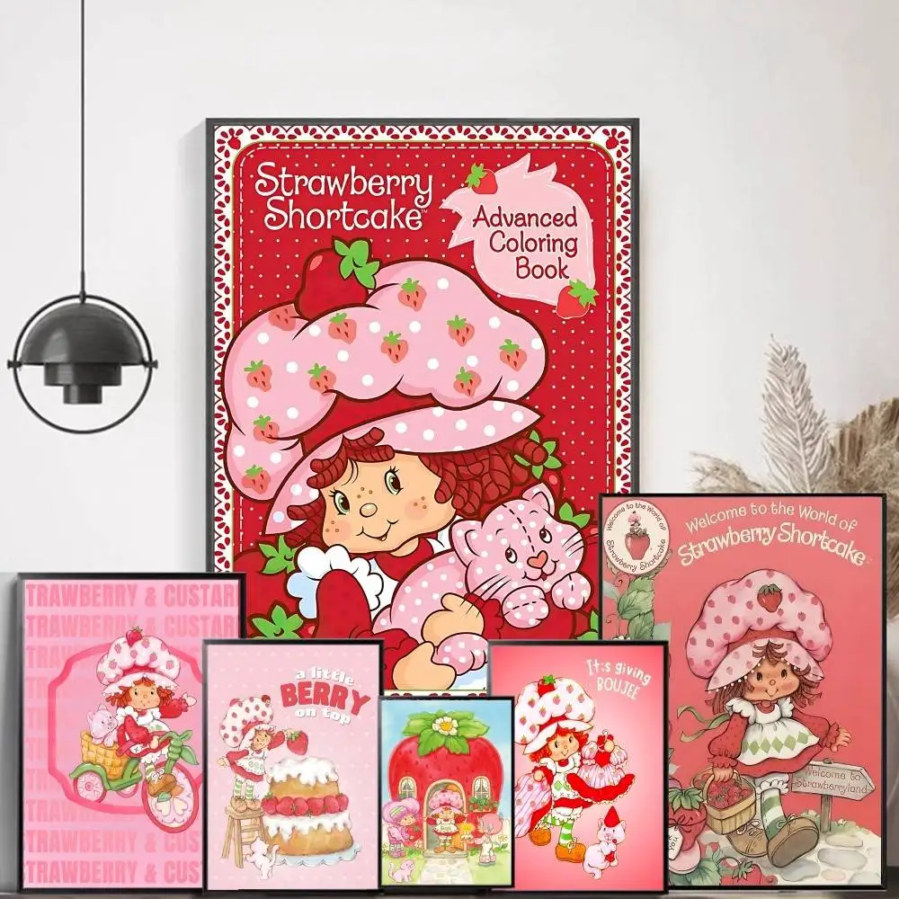 Strawberry S-Cute-S-Shortcake Classic Movie Posters Vintage Room Bar Cafe Decor Nordic Home Decor