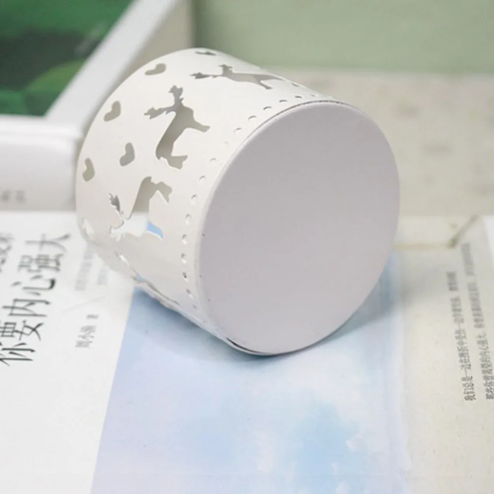 

Iron Hollow Elk Holder Retro Christmas Decoration Large Pen Holder Home Wedding Party Decoration Christmas Holders