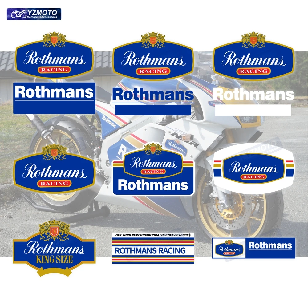 For Honda Rothmans NSR Motorcycle Accessories Body Racing Decoration Fuel Tank Engine Logo Fairing Windshield Decal Stickers