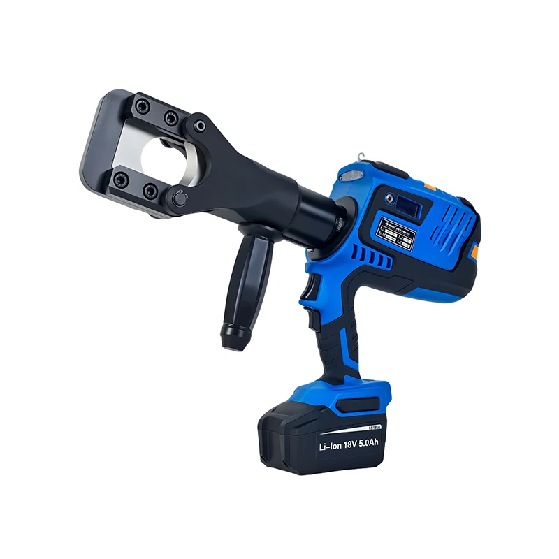 NBTC-745 Battery Hydraulic Wire Rope Cutter Max 45mm ACSR Heavy Duty Cordless Steel Cable Cutting Tool