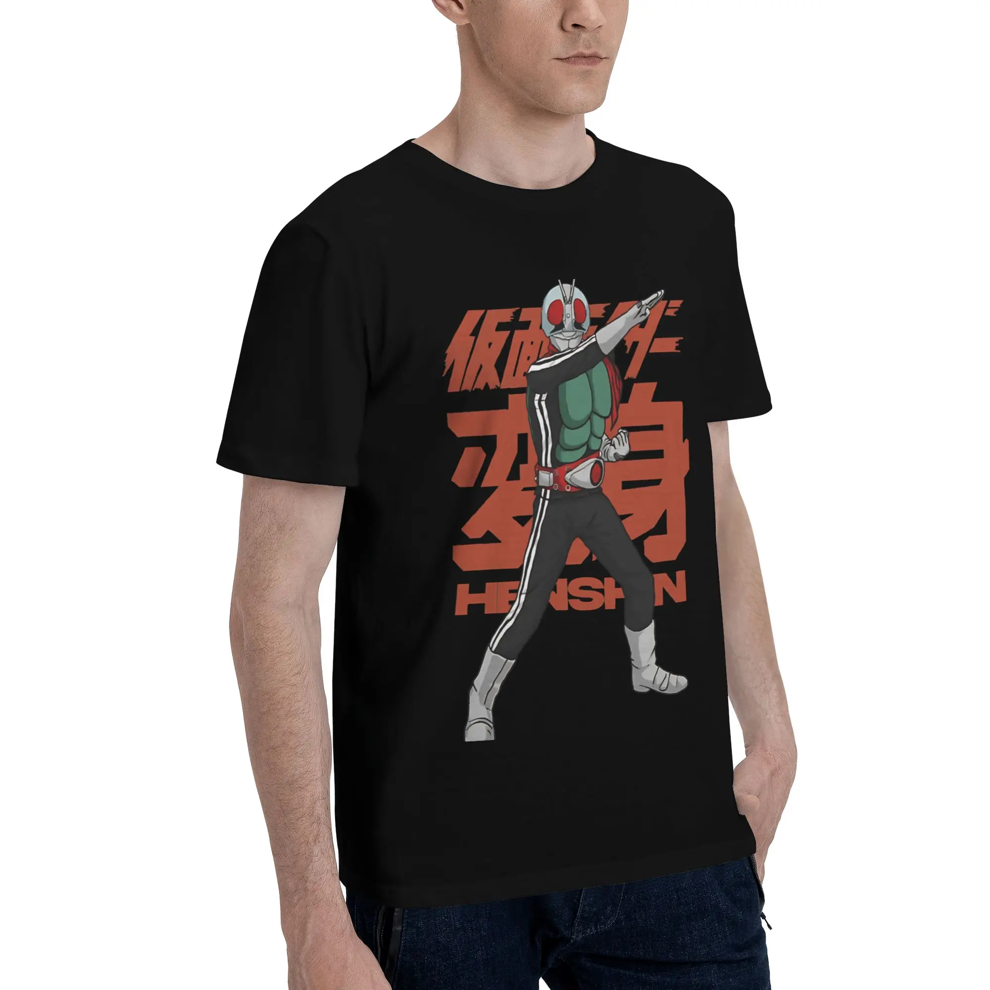Rider Henshin   Novelty 100% Cotton T-Shirt Bandai Kamen Rider Tops Tees For Men