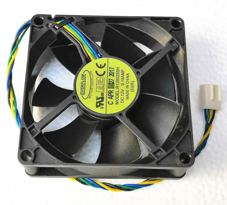 

80mm PWM Cpu Cooler Fans for everflow R128025SH 12V 0.19A 8025 80mm fan 8cm Fan 4-Wire Hydraulic Speed pwm pc cpu Mute Quiet Fan