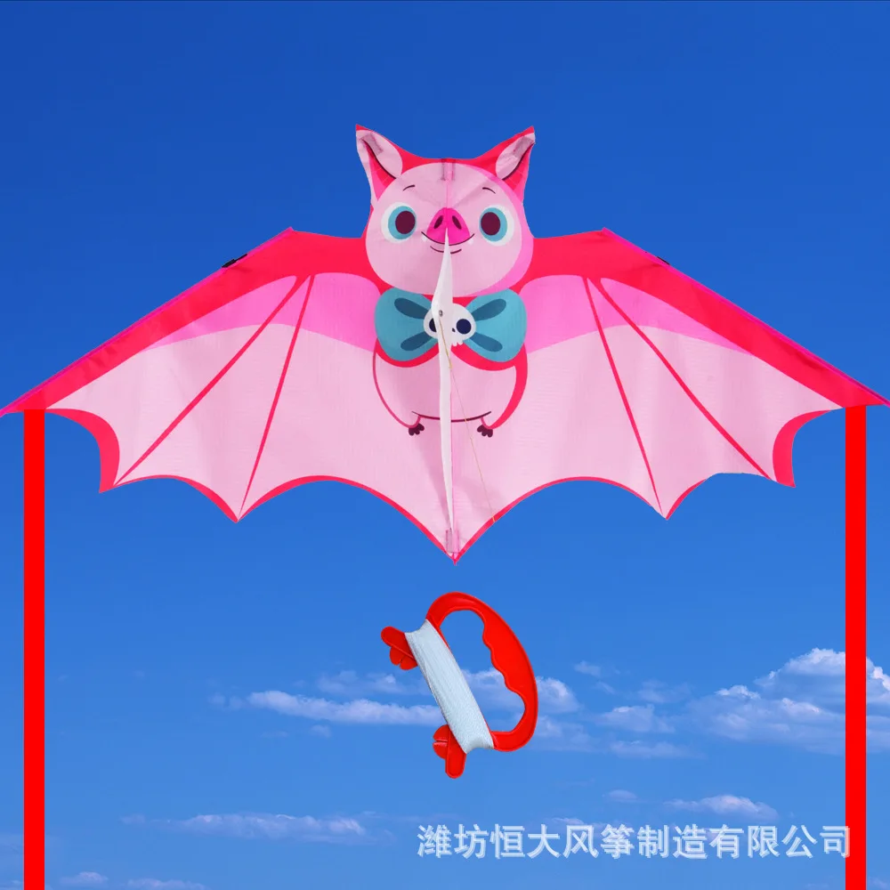 ロングテールの子供用バットカイト,カラフルな漫画の動物の凧,飛行しやすい,誕生日プレゼント,50m,300m