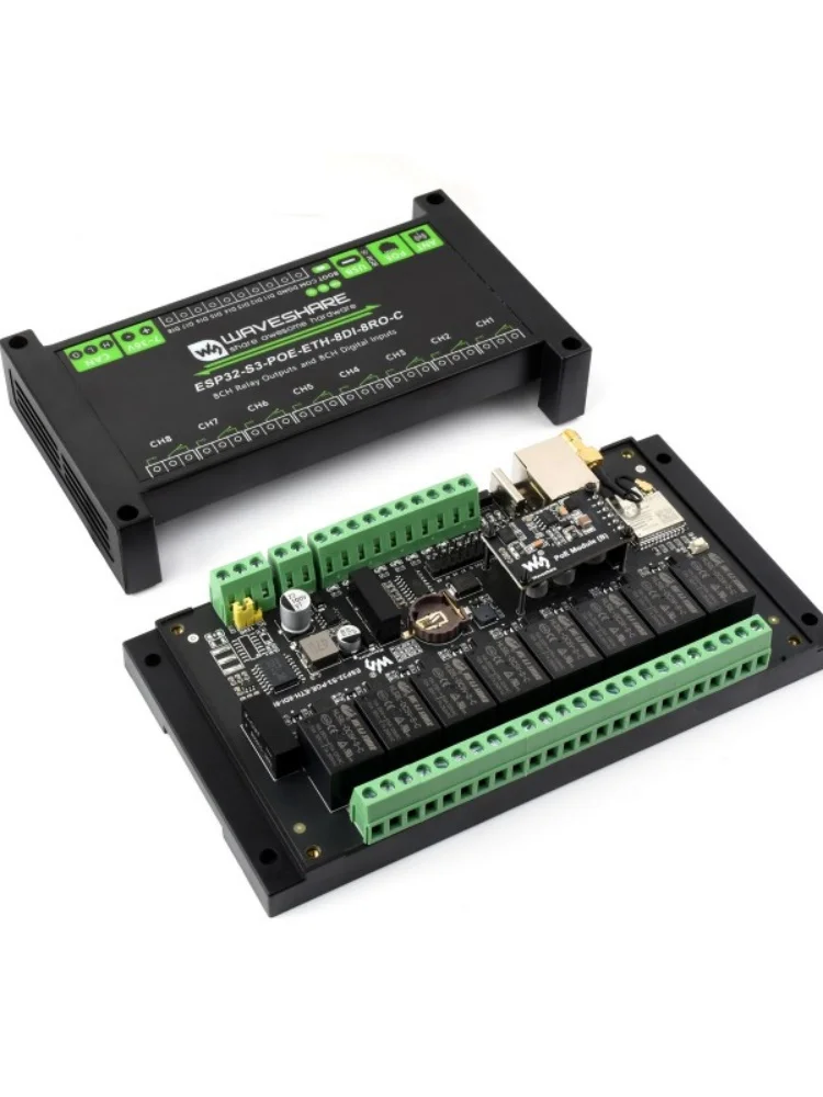 modulo-de-rele-wifi-esp32-s3-industrial-de-8-canales-interfaz-can-aislada-integrada-procesador-de-doble-nucleo-xtensa-lx7-incorporado-de-32-bits