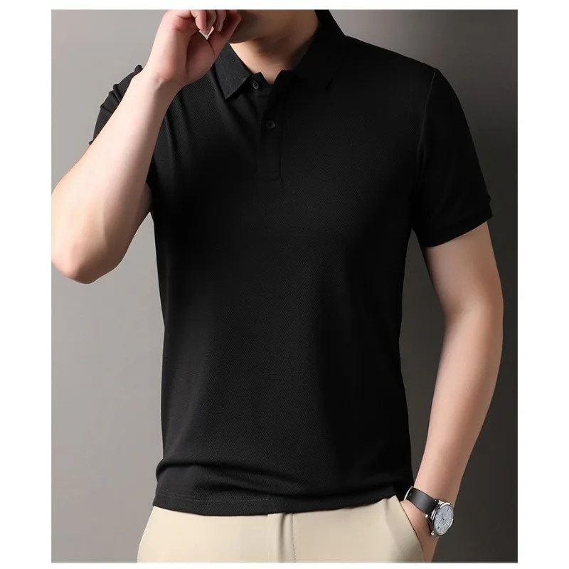 Polo Shirt T Shirts For Men Breathable Quick Dry Short Sleeve Active Sportswear Lightweight Classic Fit Menswear