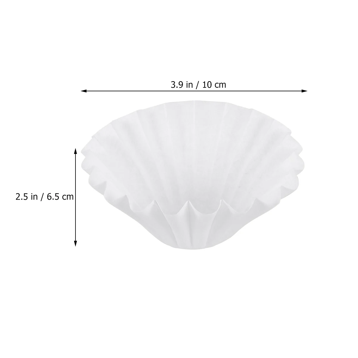

50pcs Unbleached Coffee Filter Paper -Grade Disposable Filters For Coffee Machine Basket Tall Side Overflow