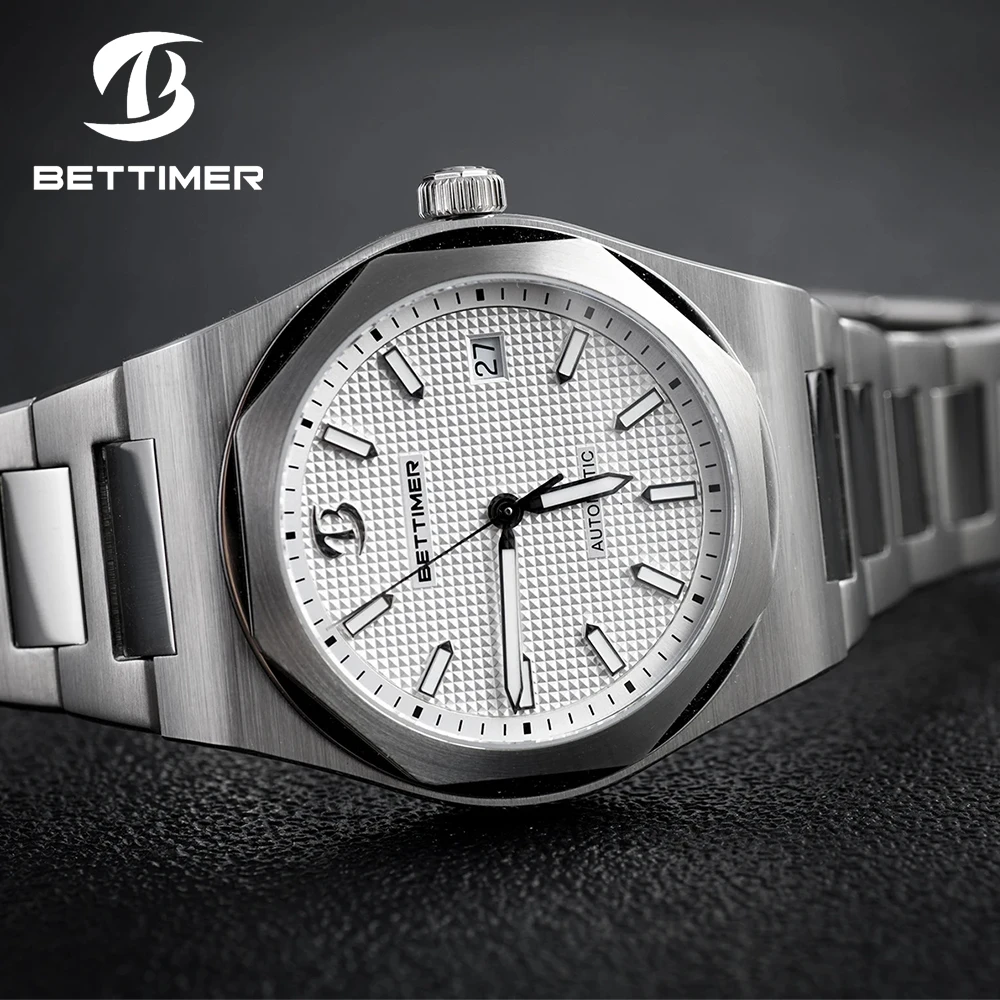 

BETTIMER 2024 New Men's Luxurious Business Automatic Mechanical Watches PT5000 Sapphire Stainless steel BGW-9 reloj hombre watch