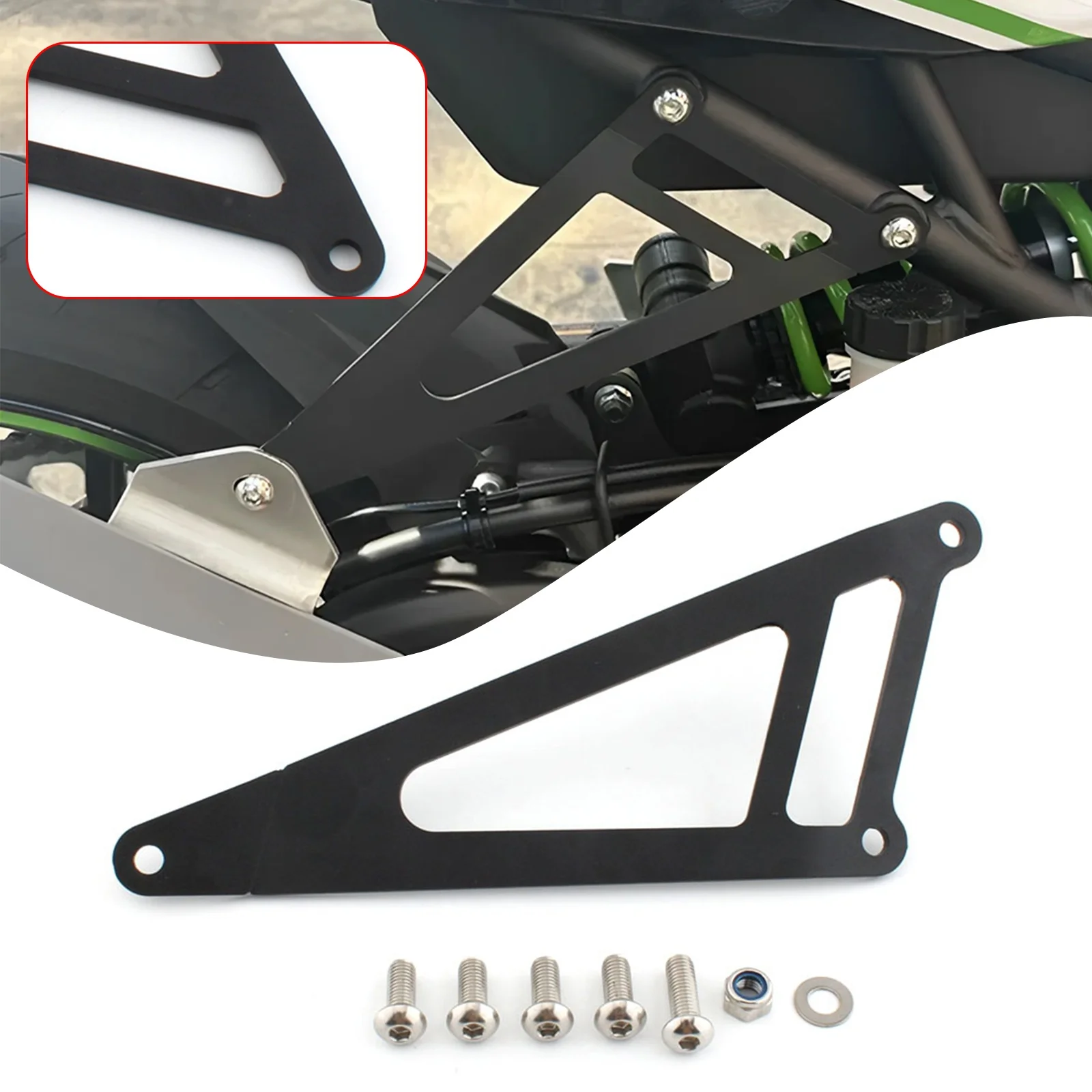 Motorcycle Exhaust Hanger Pipe Fixing Bracket For Ninja ZX4R ZX4RR 2023 2024