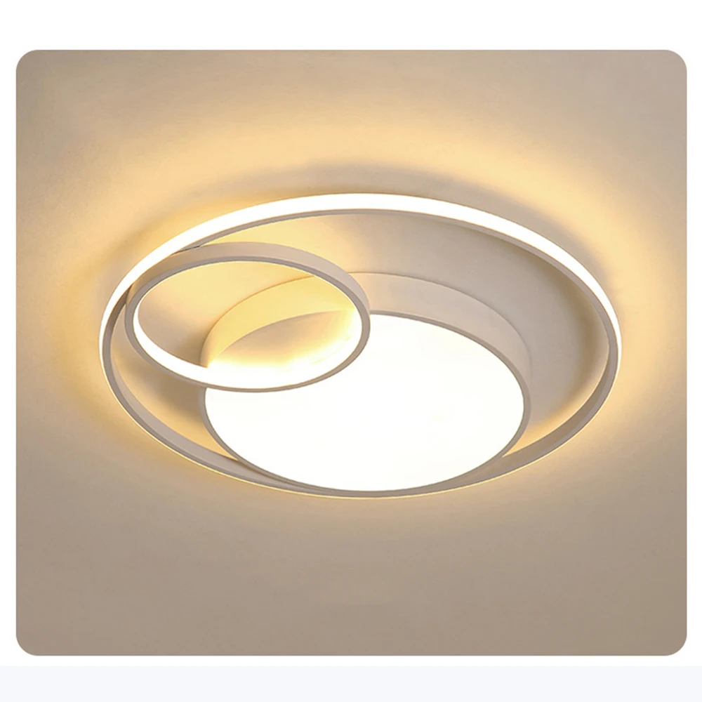 LED Ceiling Light 32W 3000K/4500K/6500K Three Color Changing Flush Mount Ceiling Lamp Eye Protection LED Ceiling Lighting Fixture for Living Room Bedroom Dining Room Study